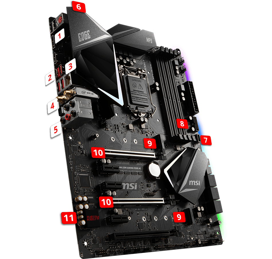 Z390 GAMING EDGE features